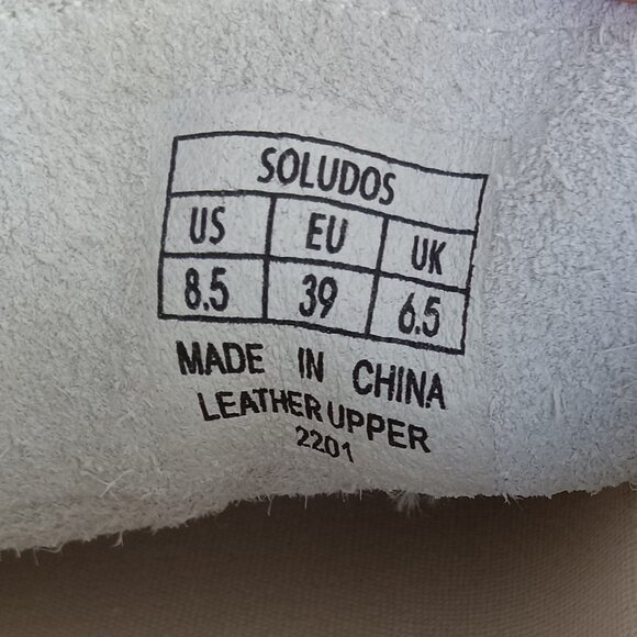 SOLUDOS Ibiza Platform Psychedelic Spiral Sneaker White/Green Women Size 8.5 - Picture 15 of 16